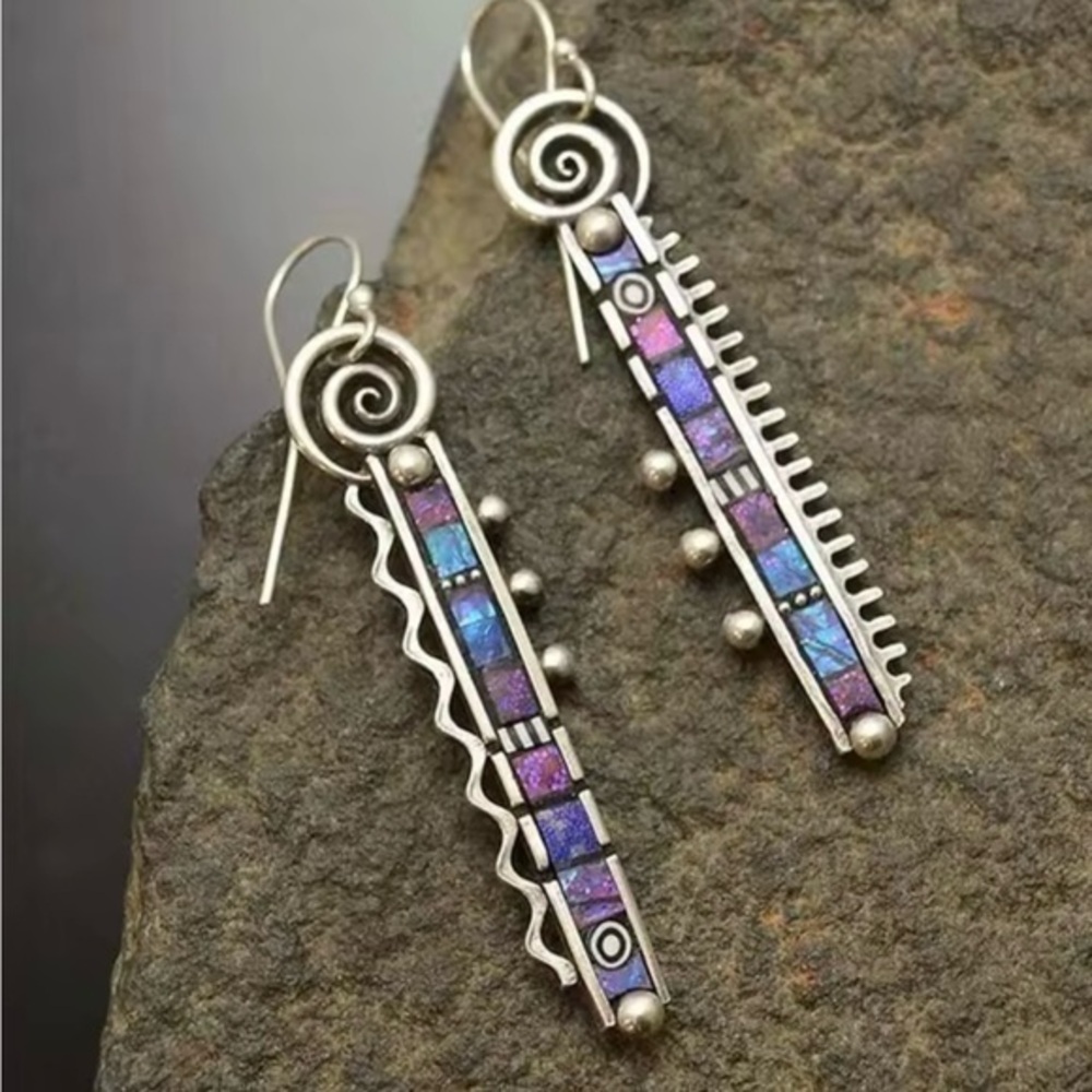 New Colorful Artsy Geometric Earrings